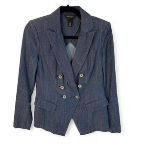 White House Black Market Women's Navy Lightweight Blazer